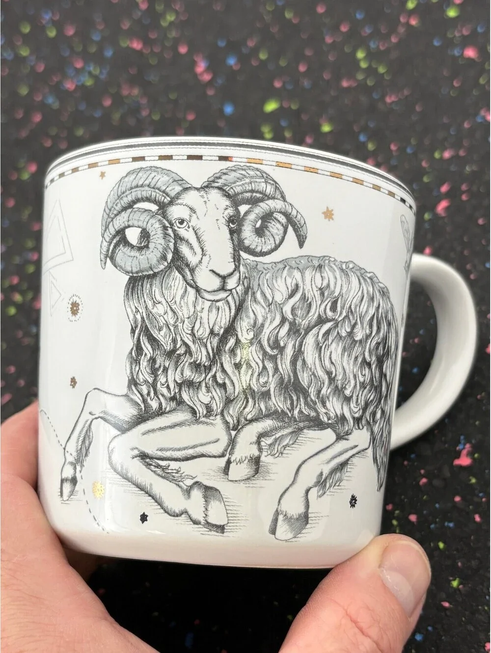 Williams Sonoma Aries Zodiac Ceramic Coffee Mug